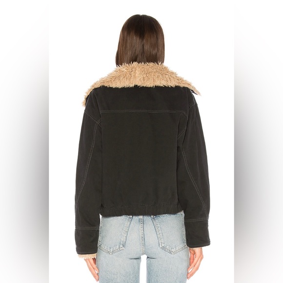FREE PEOPLE OWEN FAUX FUR SHERPA JACKET - Picture 3 of 9